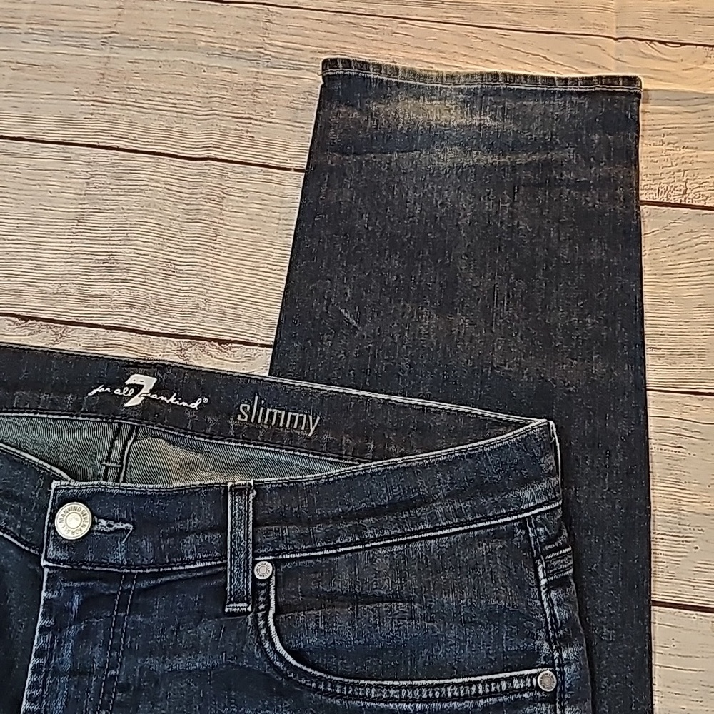 7 for all mankind sz 36 slimmy jeans - Picture 4 of 14